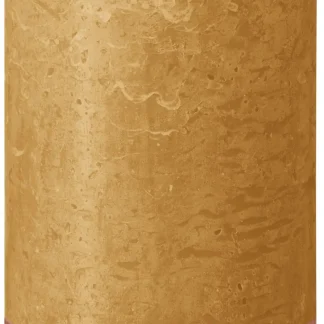 Bolsius Rustik Stumpenkerze honigwabengelb, Höhe: 19 cm, Ø 6,8 cm