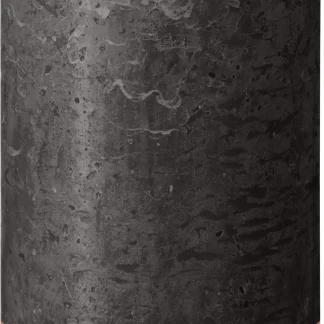 Bolsius Rustik Stumpenkerze stürmisches grau, Höhe: 19 cm, Ø 6,8 cm