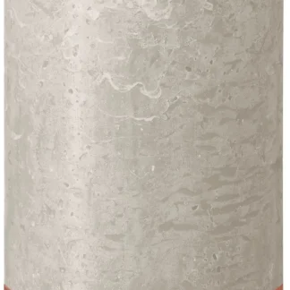 Bolsius Rustik Stumpenkerze sandgrau, Höhe: 19 cm, Ø 6,8 cm