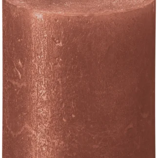 Bolsius Stumpenkerze Rustik Shimmer Bernstein 8 cm
