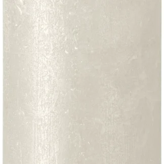 Bolsius Stumpenkerze Rustik Shimmer Elfenbein 13 cm