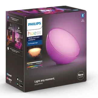 Philips Hue tragbare Tischleuchte White & Color Ambiance Go weiß