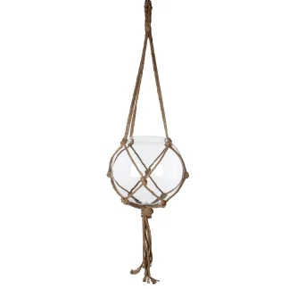 Mica Glas Kugel Carice inkl. Tau transparent, 140 x 33,5 cm