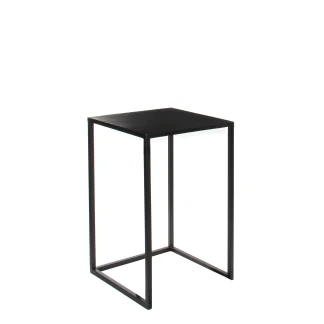 Mica Beistelltisch Goa schwarz, 35 x 35 x 55 cm