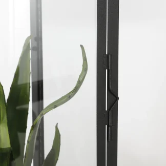 Mica Laterne Flint schwarz 28 x 17,5 x 37,5 cm
