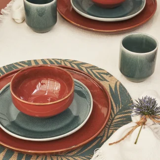 Mica Teller Rhea rotbraun, Ø 27,5 cm x 3,5 cm