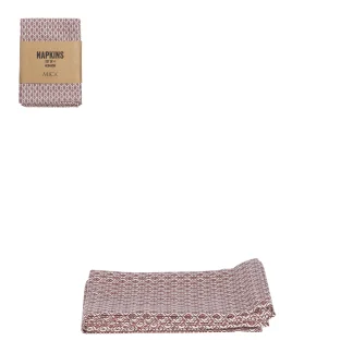 Mica Serviette Badhi braun 40 x 40 cm
