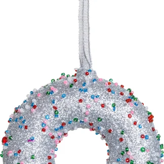 Kaemingk Weihnachtsanhänger Donut mit Perlen