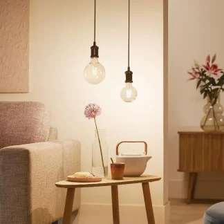 Philips Smart LED Leuchtmittel Tunable White Clear G125 E27 Globeform 7 W