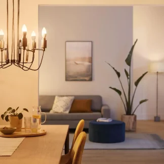 Philips Smart LED Leuchtmittel Tunable White C37 E14 Kerzenform 4,9 W