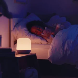 WiZ LED Tischleuchte Hero weiß dimmbar RGBW WiZ Connected