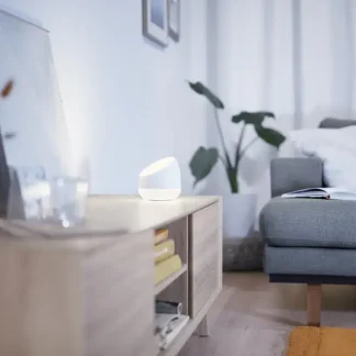 WiZ LED Tischleuchte Squire weiß dimmbar RGBW WiZ Connected