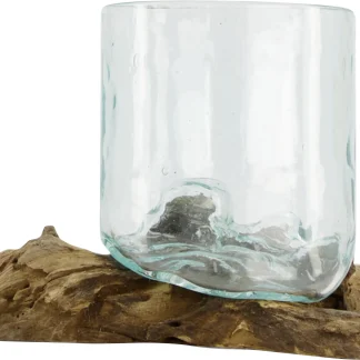 Dijk Wurzel mit Glas 27 x 16 x 16 cm