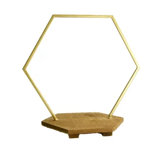 Dijk Floristenring mit Fuß 28,5 x 17,5 x 27 cm gold-wash