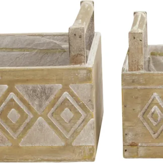 Dijk Pflanzer Holz natur 21 x 11 x 13 cm