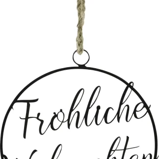 Dijk Dekohänger Weihnachten schwarz 33 x 30 cm
