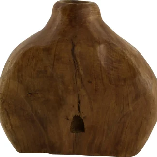 Dijk Vase Teak geölt 24 x 9 x 22 cm