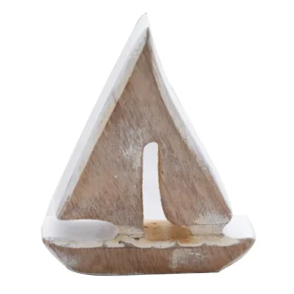 Dijk Schiff Mangoholz 21 x 18 x 3 cm