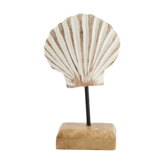 Dijk Muschel Mangoholz 17 x 5 x 10 cm