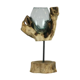 Dijk Glas auf Wurzel 20 x 20 x 38 cm