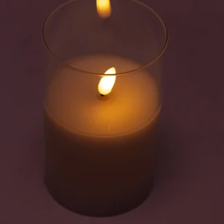 Kaemingk LED Kerze Wachs Indoor 12,5 cm warmweiß