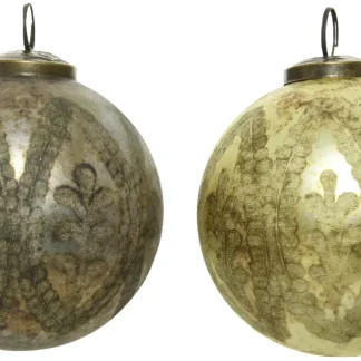 Kaemingk Dekokugel aus Glas Ø 10 cm verschiedene Motive