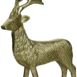 Kaemingk Dekofigur Hirsch aus Alu 9 x 18 x 25 cm