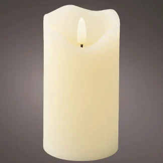 Kaemingk LED Kerze Wachs indoor creme Ø 7 x 13 cm