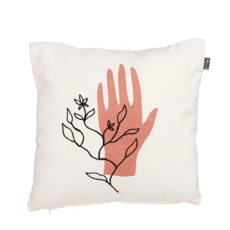 Kissen Raoul beige 45 x 45 x 10 cm