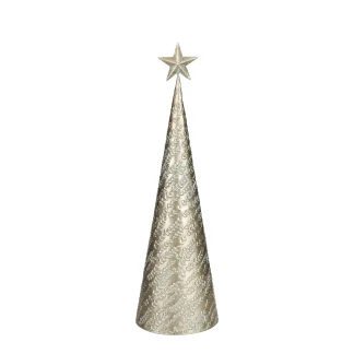 House of Seasons Weihnachtsbaum gold 53 x 16 cm