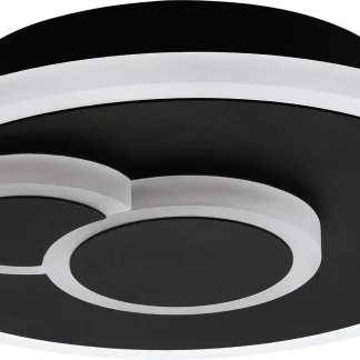 Eglo LED Deckenleuchte Cadegal schwarz-weiß Ø 20 cm neutralweiß