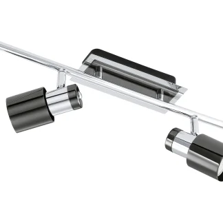 Eglo 4er Spot Davida 1 nickel-nero 78 x 7 cm GU10, warmweiß