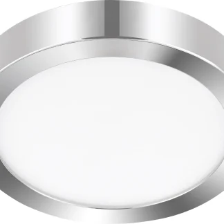 Eglo LED Aufbauleuchte Fueva 5 chrom Ø 28,5 cm neutralweiß
