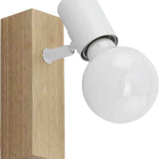 Eglo 1er Spot Townshend 3 braun-weiß 16,5 x 5 cm E27, max. 60 W