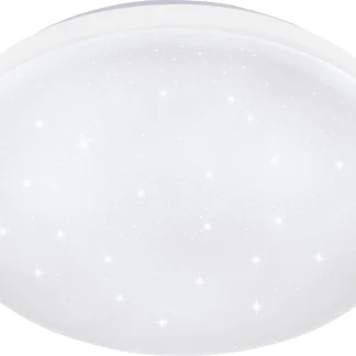Eglo LED Deckenleuchte Frania-S weiß Ø 43 cm neutralweiß mit Kristalleffekt