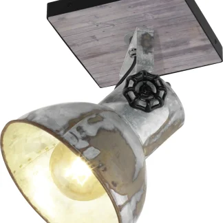 Eglo 1er Spot Barnstaple 16 x 16 cm E27, patina-schwarz