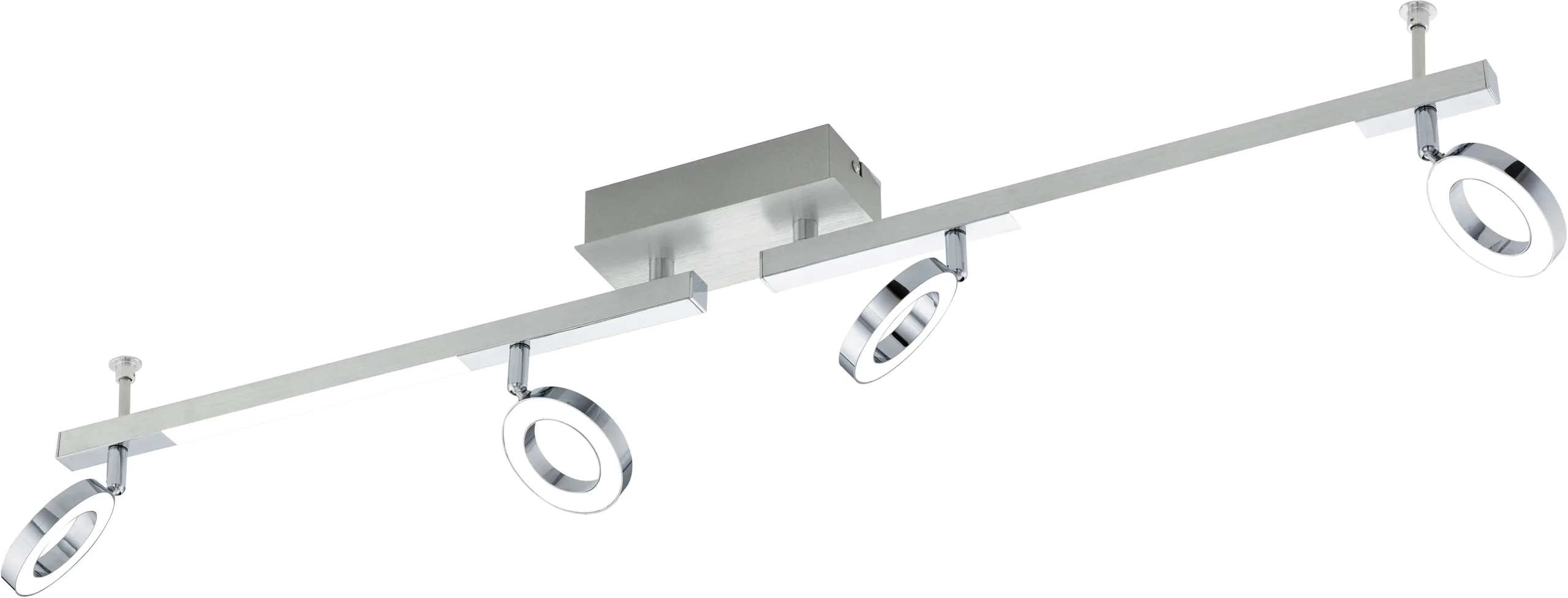 Eglo 4er LED Spot Cardillio 1 alu-chrom 98,5 x 8,5 cm warmweiß