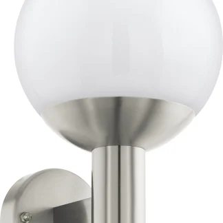 Eglo Connect LED Außen-Wandleuchte Nisia-C edelstahl