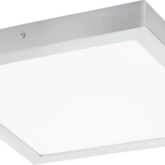Eglo LED Deckenleuchte Fueva 1 silber 40 x 40 cm neutralweiß