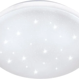 Eglo LED Deckenleuchte Frania-S weiß Ø 28 cm mit Kristalleffekt warmweiß