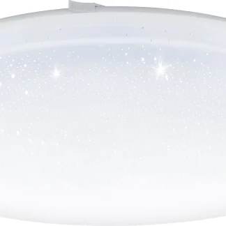 Eglo LED Deckenleuchte Frania-S weiß Ø 43 cm mit Kristalleffekt