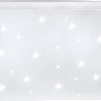 Eglo LED Deckenleuchte Frania weiß 28 x 28 cm mit Kristalleffekt warmweiß