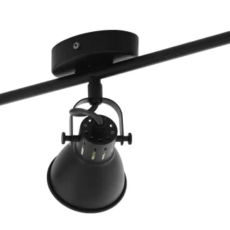 Eglo 3er Spot Seras 1 schwarz 59,5 x 6,5 cm GU10, warmweiß