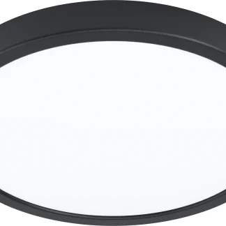 Eglo LED Aufbauleuchte Fueva 5 schwarz Ø 28,5 cm warmweiß