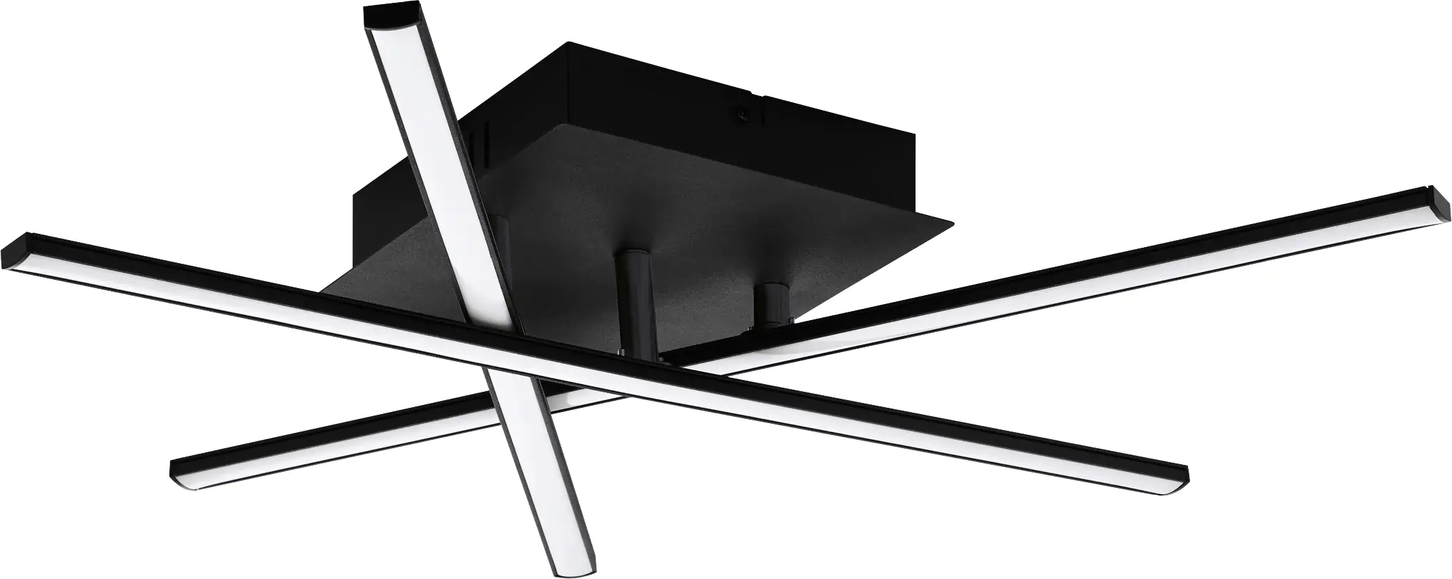 Eglo LED Deckenleuchte Lasana 3 schwarz 50 x 14,5 cm warmweiß