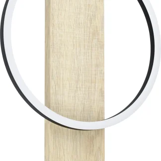 Eglo LED Wandleuchte Boyal schwarz-braun 56 x 30 cm warmweiß