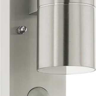 Eglo Sensor-Außen-Wandleuchte Riga 5 GU10 edelstahl UP- & Downlight