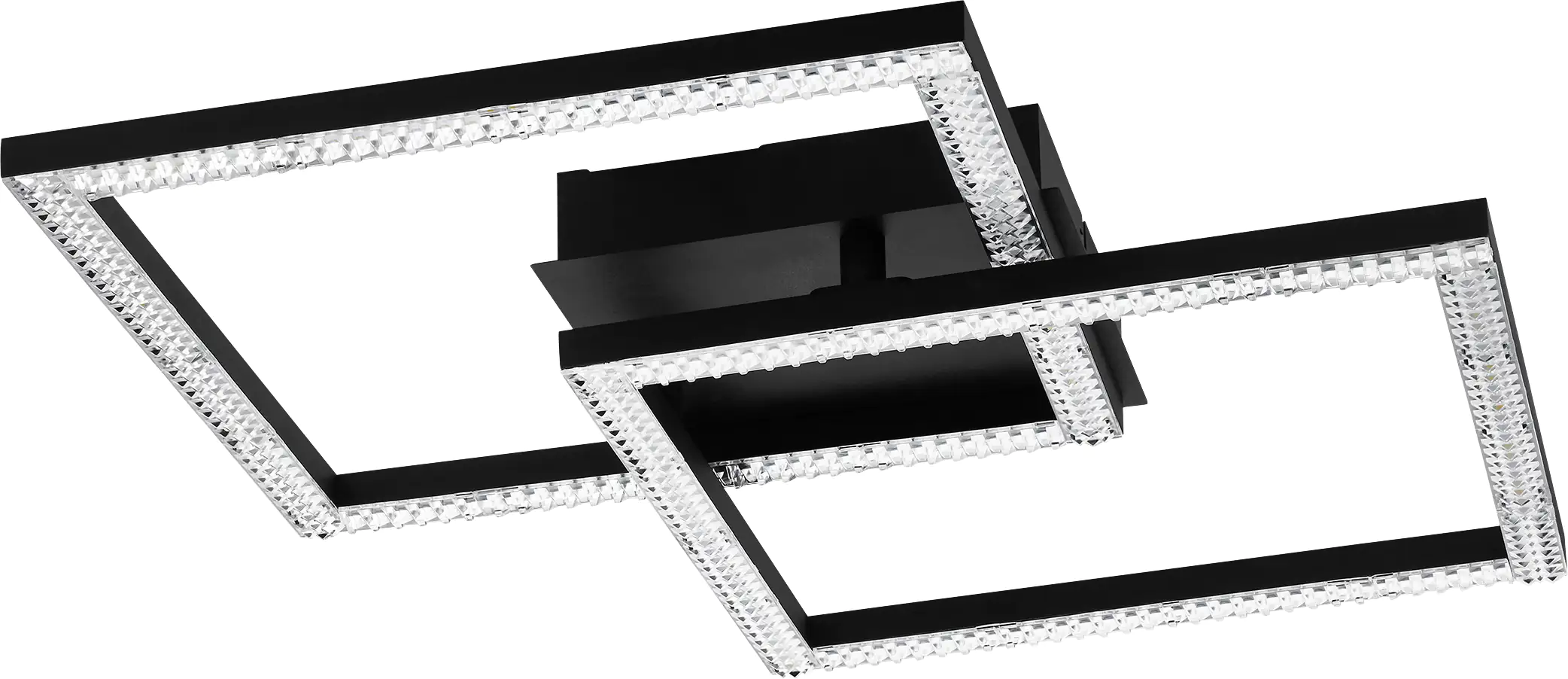 Eglo LED Deckenleuchte Lejias schwarz 45 x 45 cm warmweiß