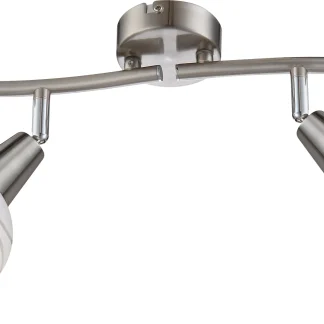 Globo 4er Spot Elliott nickel-matt 70 x 31,5 cm E14, warmweiß