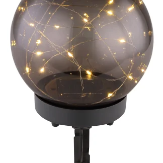 Globo LED Solarleuchte rauch